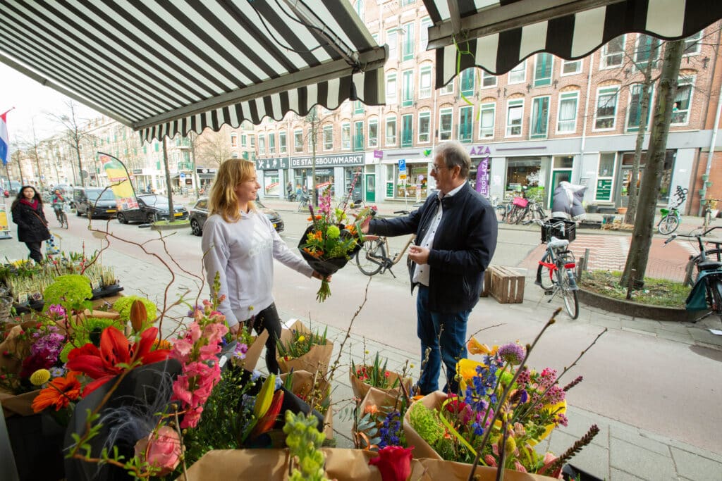 Bab bij Bloemist in Amsterdam bloemenwinkels